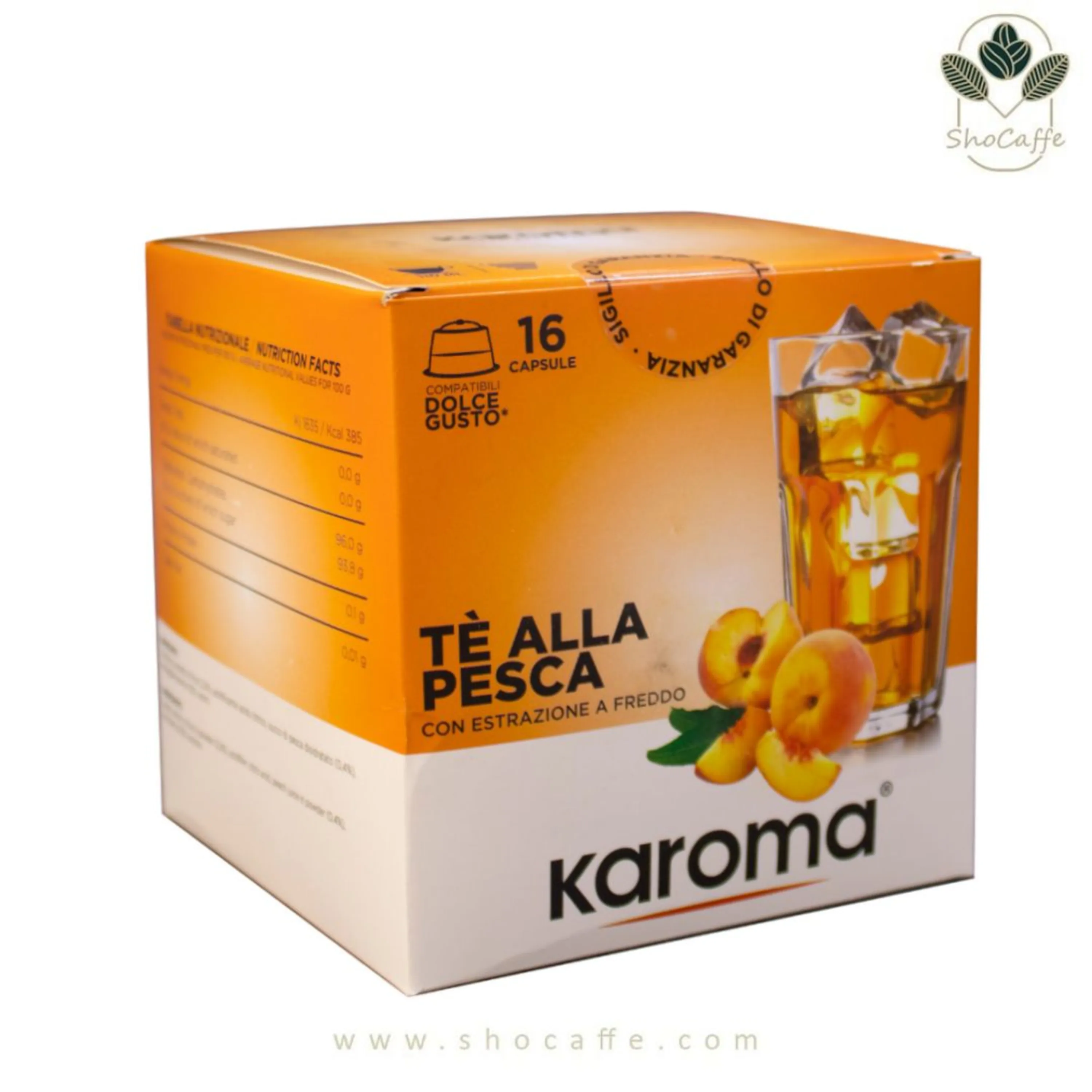 کپسول دولچه گوستو کاروما چای هلو Karoma Te Alla Pesca